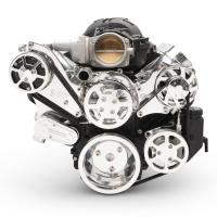 Eddie Motorsports 6-Rib Serpentine Pulley Kit - GM LS-Series - Aluminum