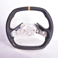 EOS C8 Corvette Carbon Fiber Steering Wheel Black Perforated - ST-C8-20UP-028