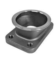 Granatelli Turbo Adapter, Cast. 2.5" V-Band to T3 Housing, Threaded - 540208