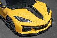 23-26+ C8 Corvette Z06/E-Ray 3-Piece Front Splitter (Carbon Flash) - EOS