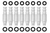 Ict Billet Aluminum Mock Fuel Injector - GM LS-Series - Set of 8