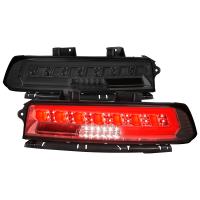 CHEVROLET CAMARO FULL LED TAIL LIGHT SEQUENTIAL SIGNAL/ SMOKED LENS W/CHROME HOUSING