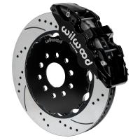 2014-2019 Corvette C7 Wilwood AERO6 14.00" Front Brake Kit Drilled/Slotted Black