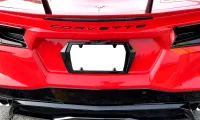 2020-2026 C8 Corvette Painted Rear License Plate Frame