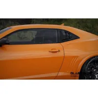 2010-15 Camaro 5th Gen Bakkdraft Quarter Window Louvers, VICTORY RED GCN