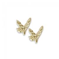 C8 Corvette 14k Yellow Gold Post Earrings
