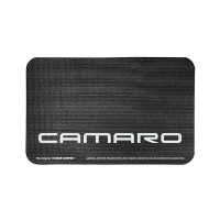 Camaro Original Fender Gripper Mat - With Modern Camaro Script 34" x 22" : Black