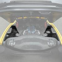 EOS C8 Corvette Carbon Fiber 3-Piece Rear Engine Bay Cover Overlay Panel Set