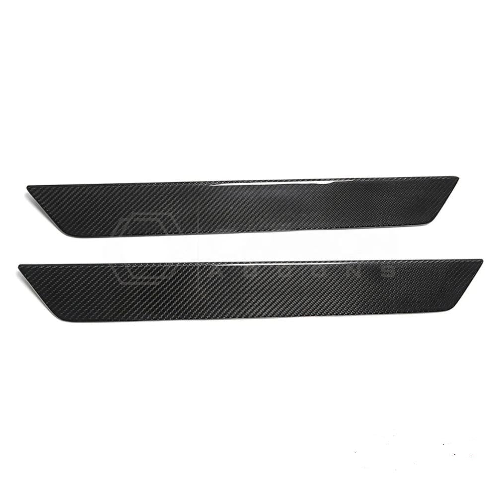 C8 Corvette Carbon Fiber Door Sill Plate Covers, Bllack Carbon - clone