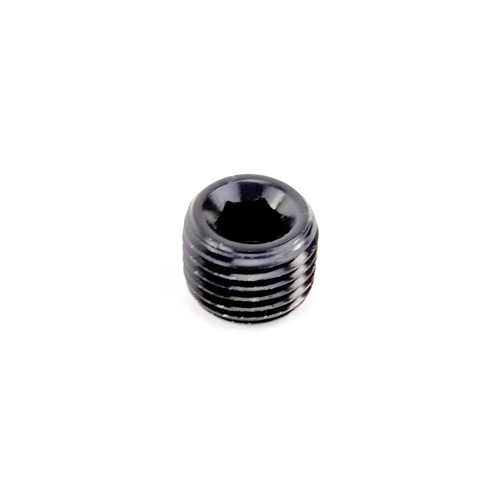 1/4 Inch NPT Hex Plug Black Nitrous Outlet