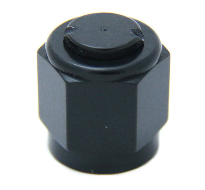 8AN Aluminum Cap Black Nitrous Outlet