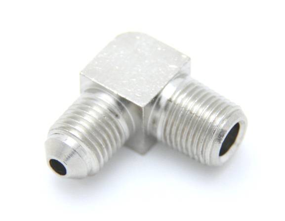 1/8 Inch NPT x 3AN 90 Degree Jet Fitting Male/Male Nitrous Outlet