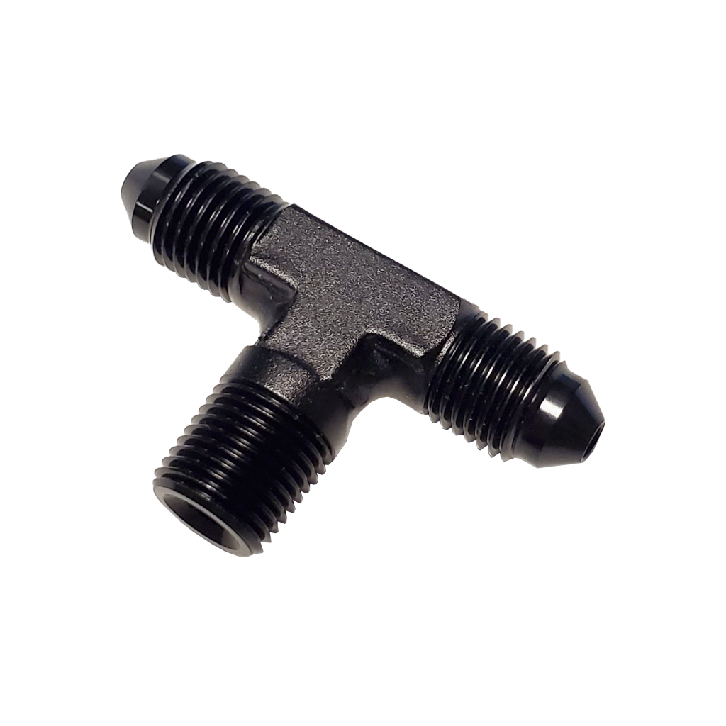 1/8 Inch NPT x 3AN x 3AN Branch Tee Fitting Male/Male/Male Nitrous Outlet