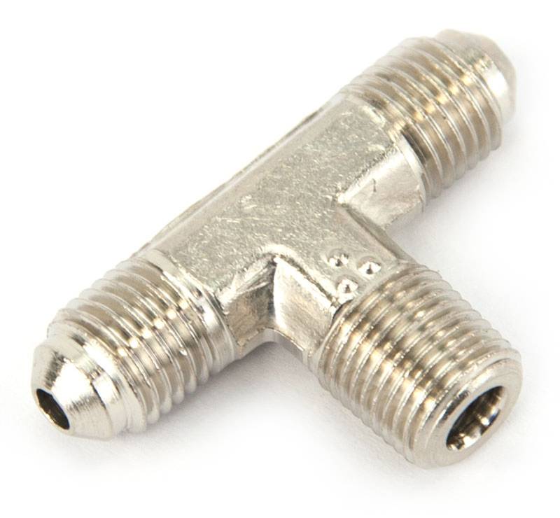1/8 Inch NPT x 4AN x 4AN Branch Tee Fitting Male/Male/Male Nitrous Outlet
