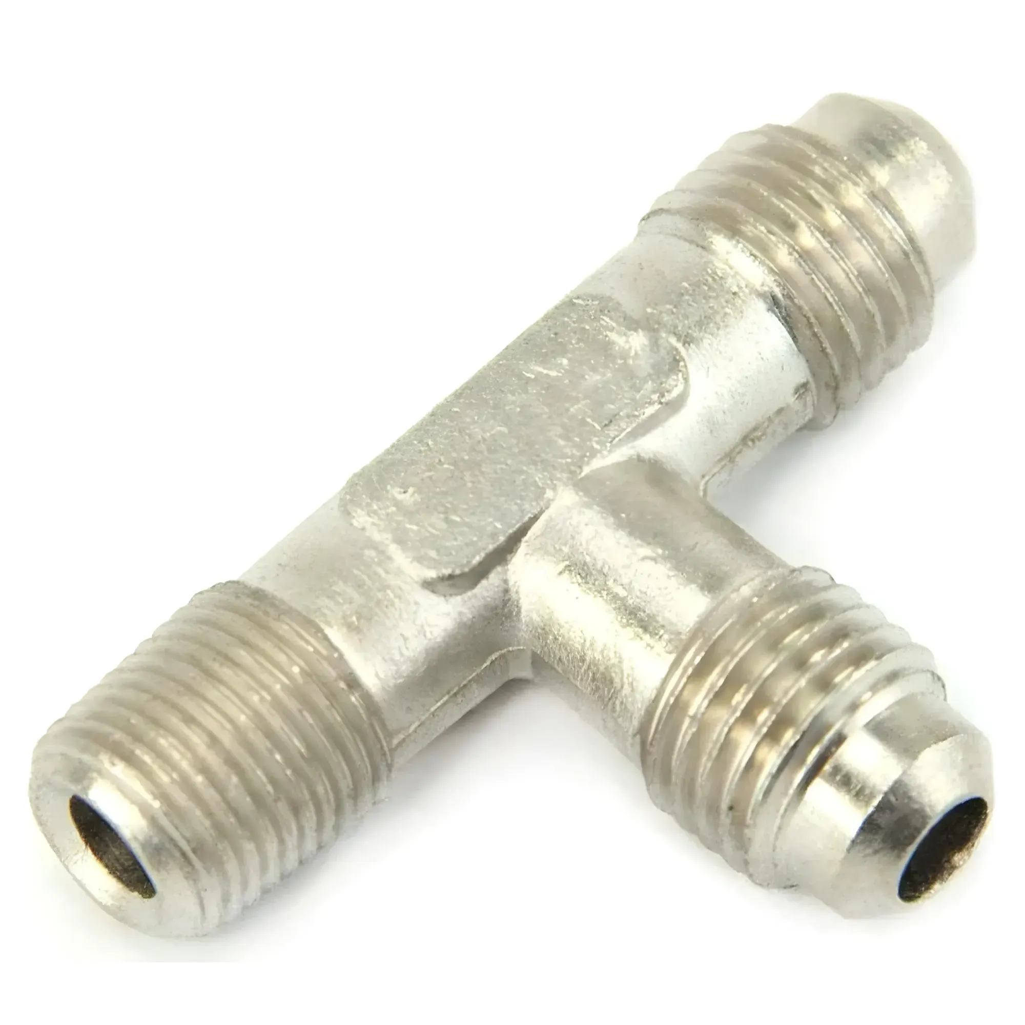 1/8 Inch NPT x 4AN x 4AN Run Tee Fitting Male/Male/Male Nitrous Outlet