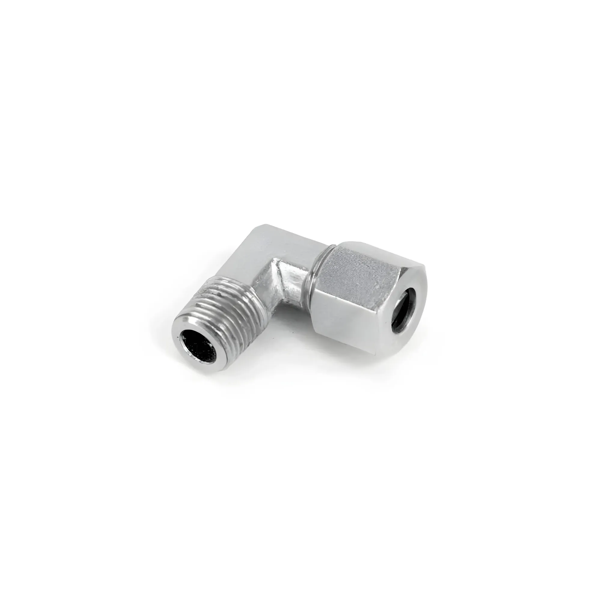 1/8 Inch x 1/4 Inch Compression 90 Degree Fitting Nitrous Outlet