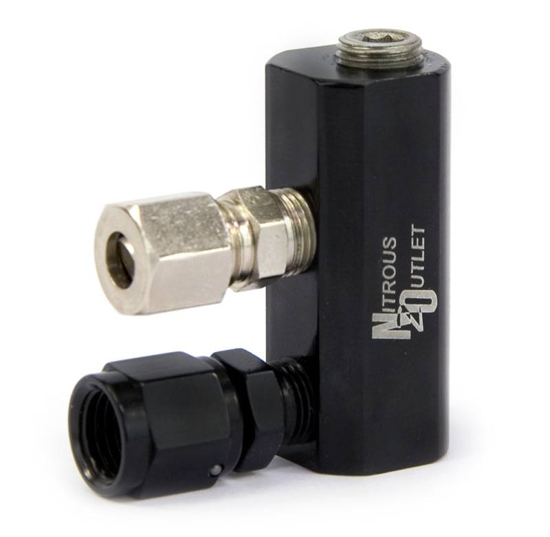 4AN x 5/16-24 Inch Jet Fitting Male/Male Nitrous Outlet