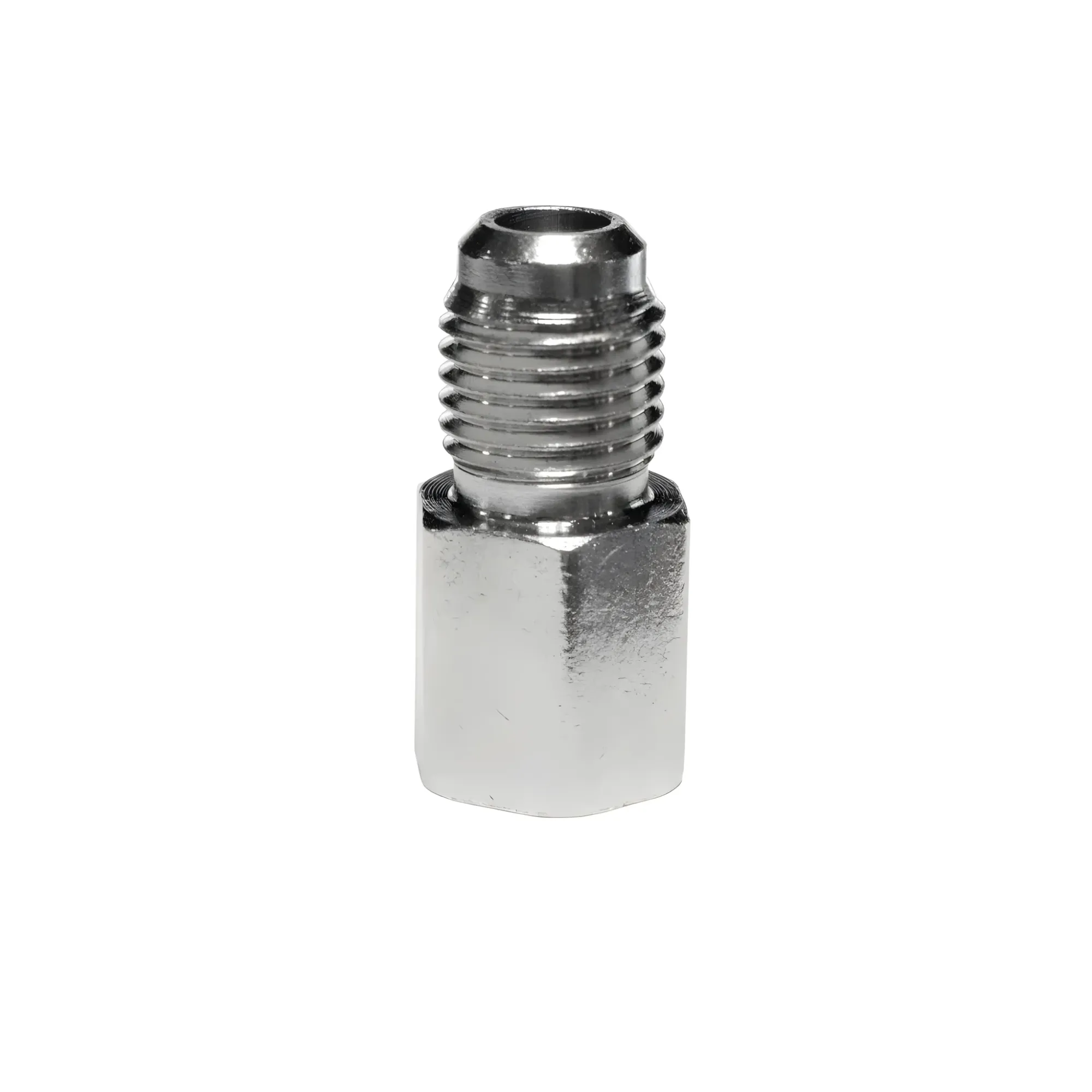 1/8 Inch NPT x 3AN Straight Fitting Female/Male Silver Nitrous Outlet