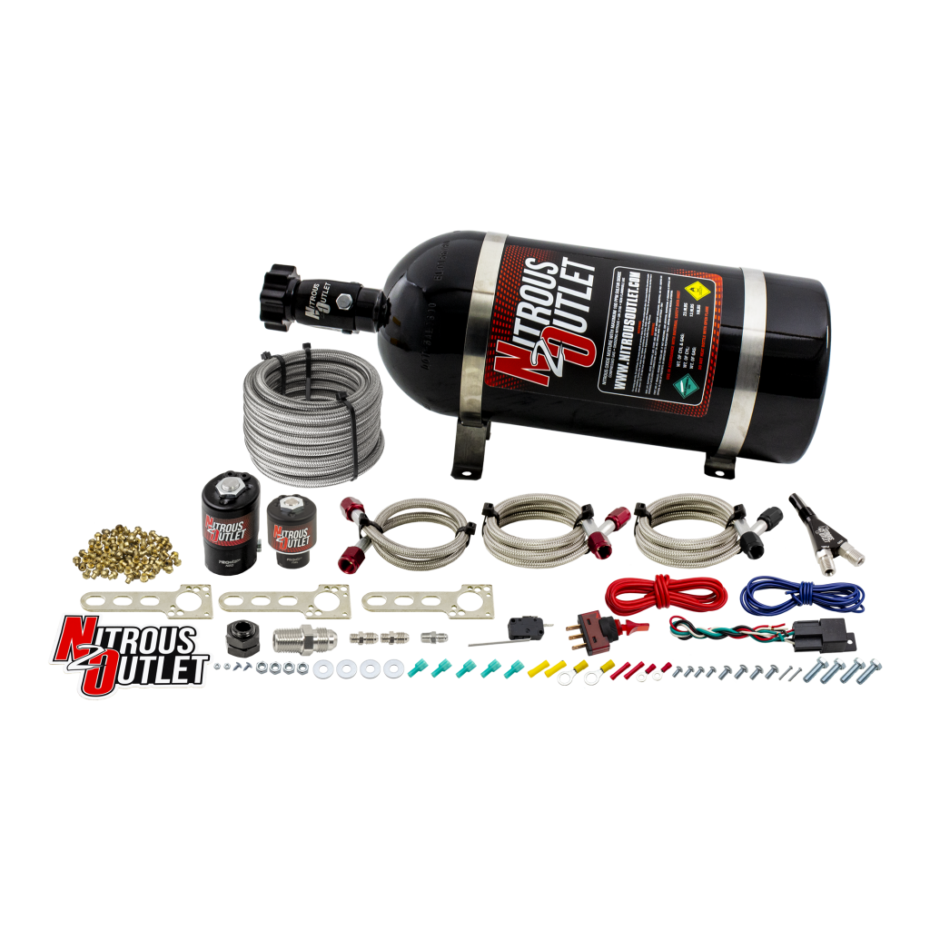 GM 14-2020 EFI Single Nozzle System Gas/E85 5-55psi 35-200 HP No Bottle Nitrous