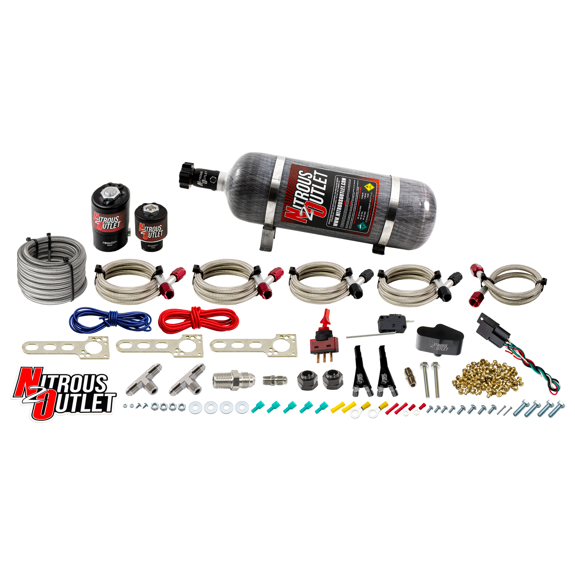 Nitrous Outlet Nissan 2009-2020 370Z Dual Nozzle System - Gas/E85 (5-55psi)(70-2