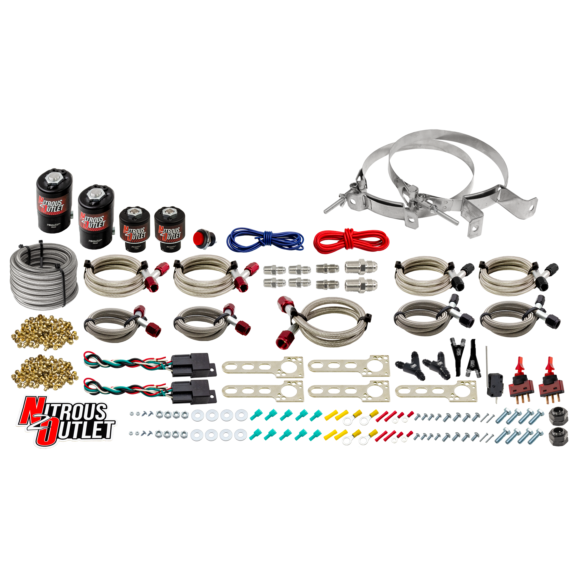 Nitrous Outlet Dodge EFI Dual Stage Single Nozzle System - Gas/E85 (5-55psi)(35-