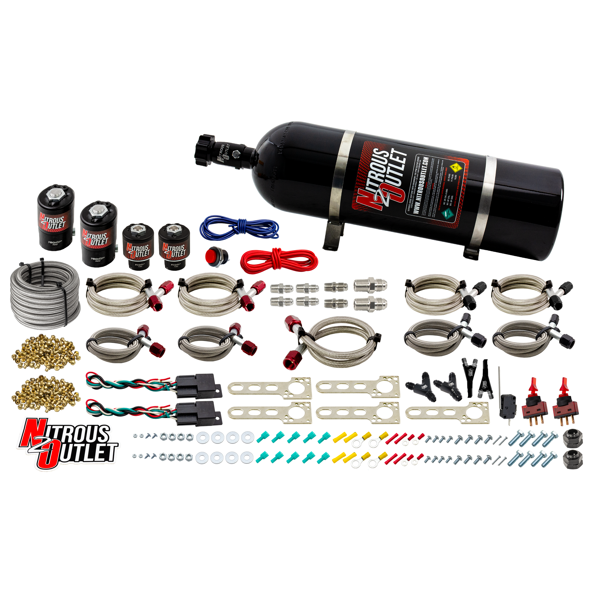 Nitrous Outlet Dodge EFI Dual Stage Single Nozzle System - Gas/E85 (5-55psi)(35-