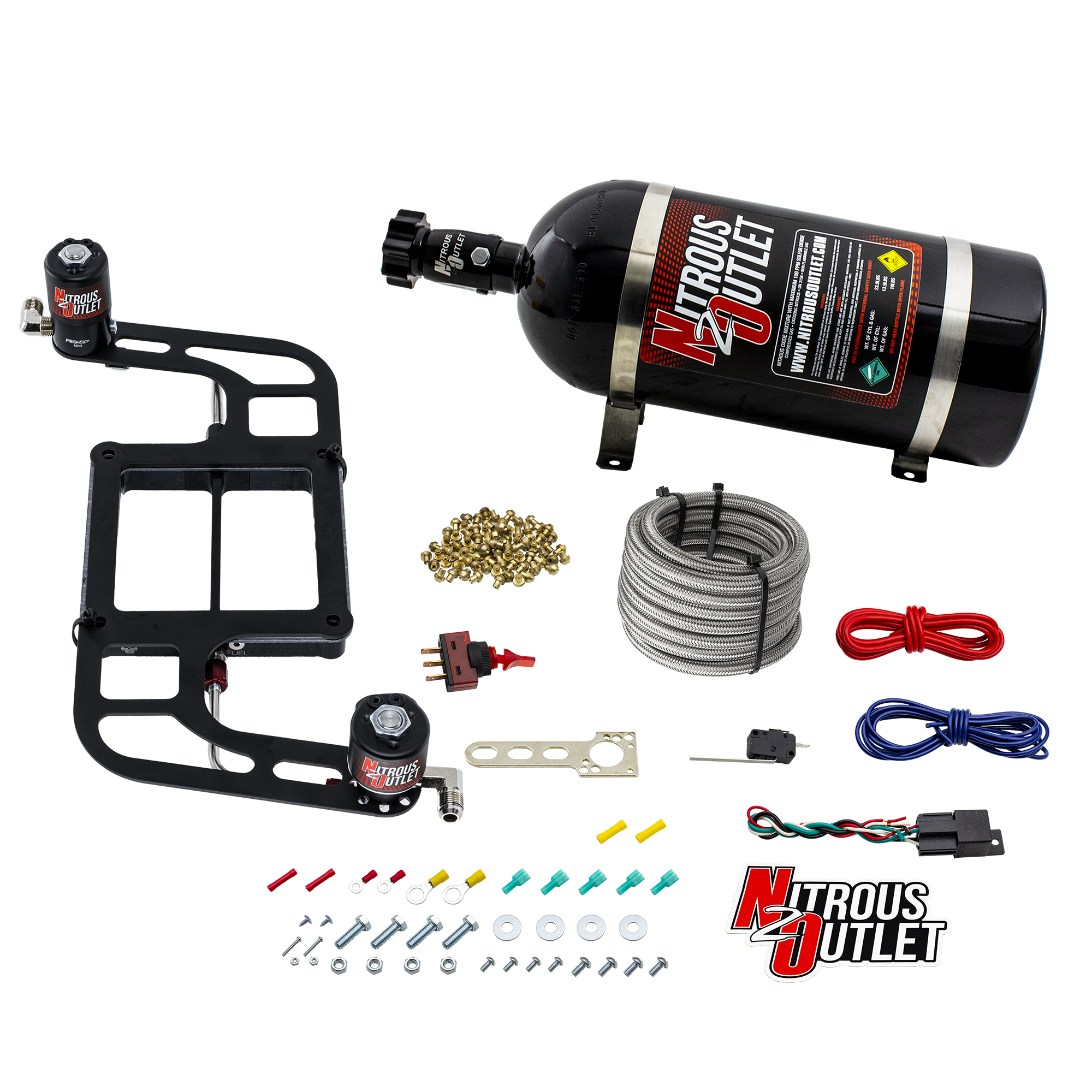 Nitrous Outlet 4500 Weekend Warrior System - Hard-line/.122 Nitrous Solenoid/.17