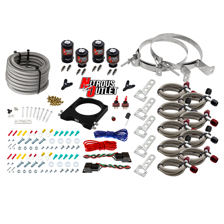 102mm LSX Dual Stage Plate System Gas/E85 5-55psi 50-200 HP No Bottle 97-04 Corv