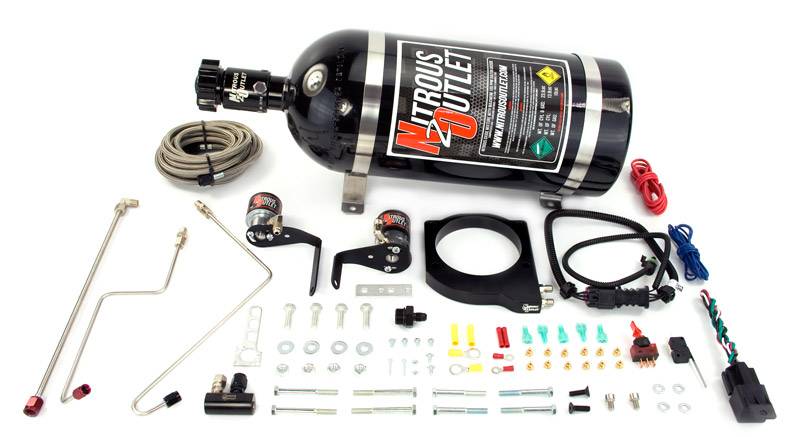 90mm 10-15 Camaro Hard-line Plate System Gas/E85 5-55psi 50-200 HP No Bottle Nit