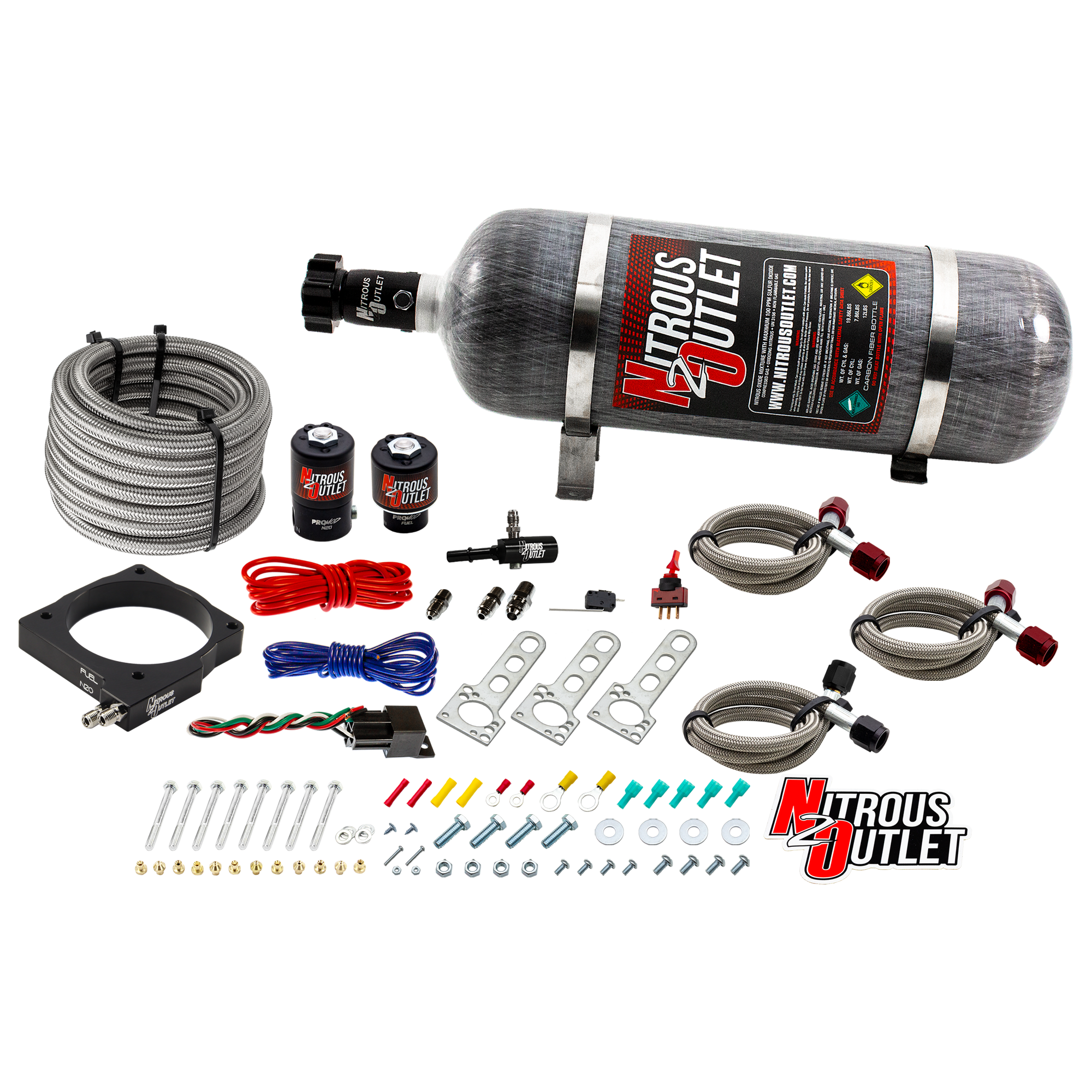 Nitrous Outlet Dodge 85mm 5.7/6.1  Hemi Plate System - Gas/E85 (5-55psi)(50-200H