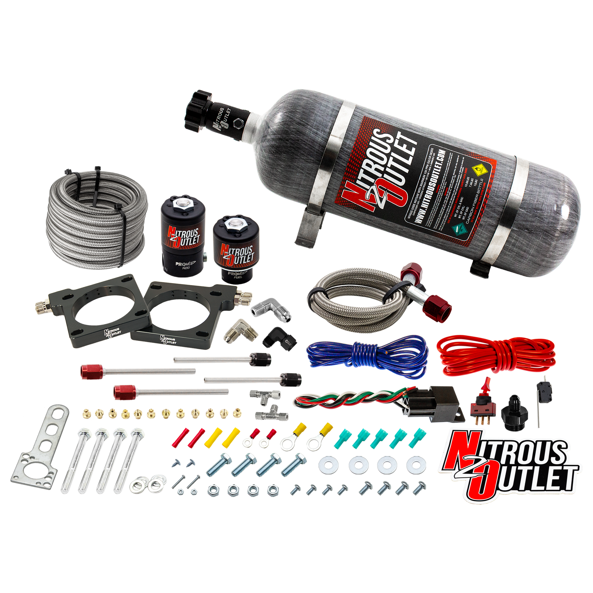 Nitrous Outlet Dodge 1992-2002 Viper Hard-line Plate System - Gas/E85 (5-55psi)(