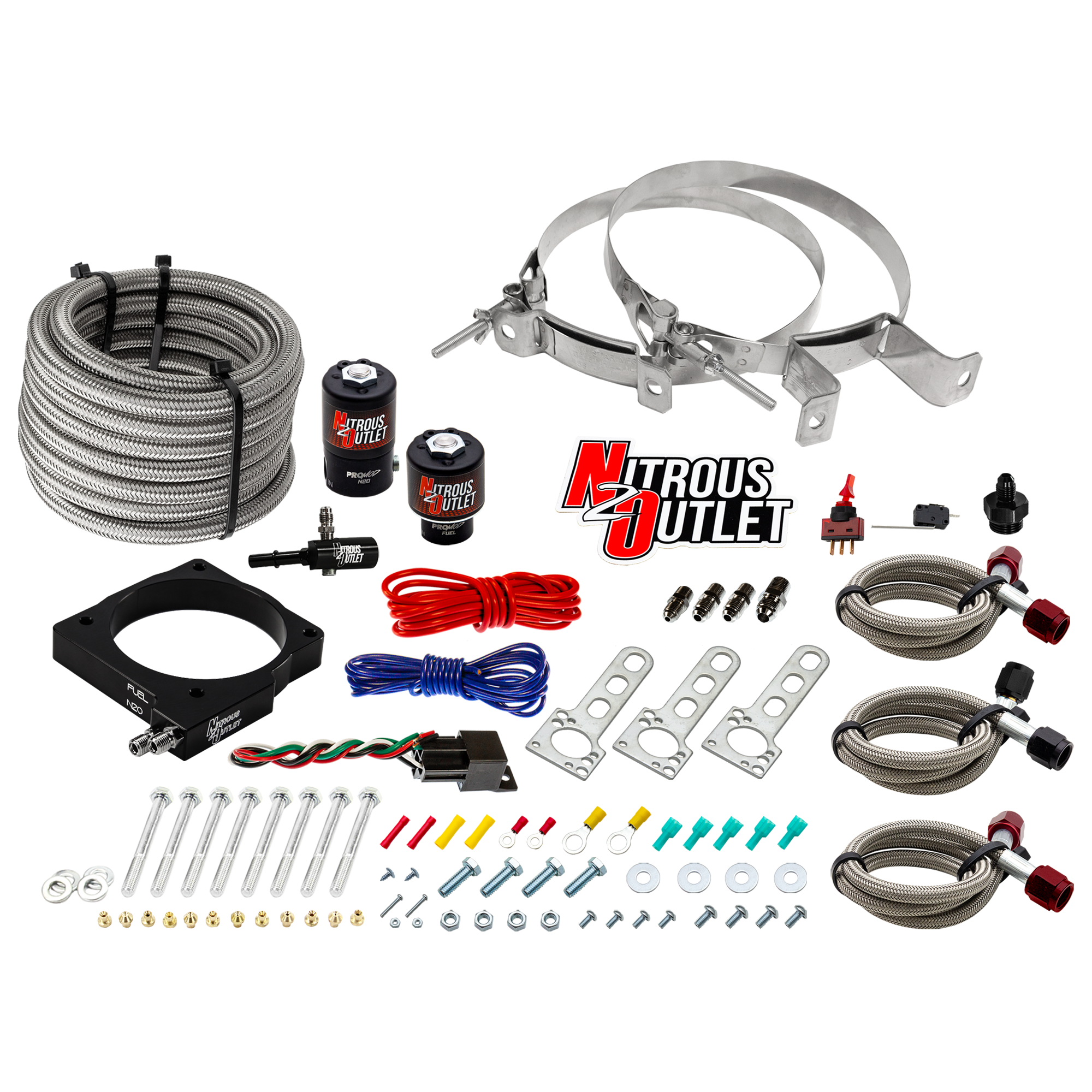 Nitrous Outlet Dodge 90mm 5.7/6.1 Hemi Plate System - Gas/E85 (5-55psi)(50-200HP