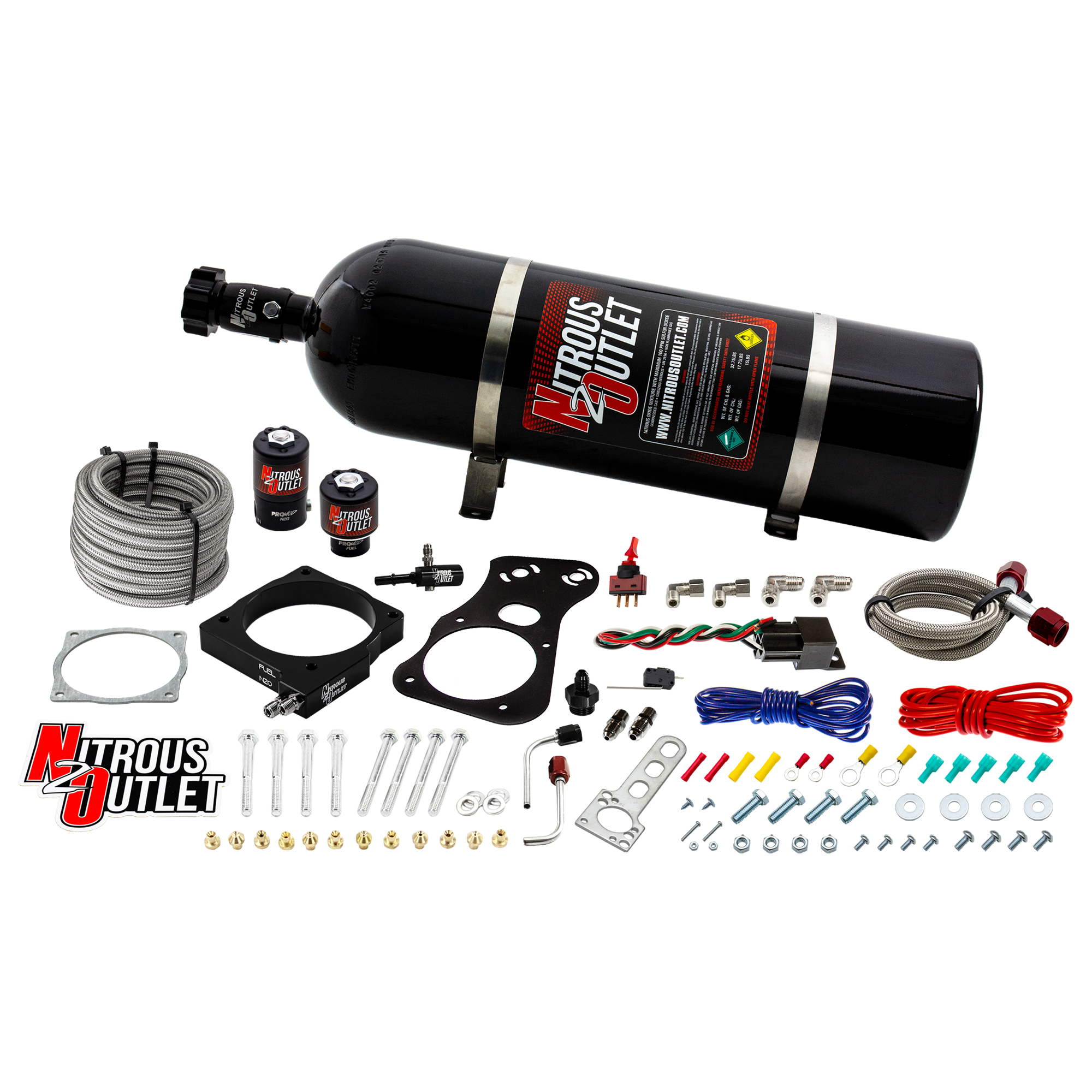 Nitrous Outlet Dodge 85mm 2005-2010 Challenger/Charger/300C/Jeep 6.1 Hemi Intake