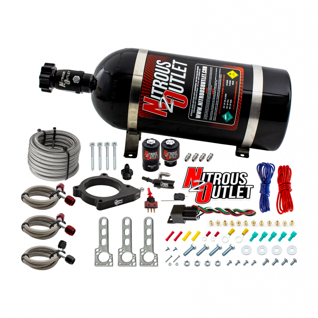 11-17 5.0 Mustang/5.0 F-150 Plate System Gas/E85 5-55psi 50-200 HP 10lb Bottle N