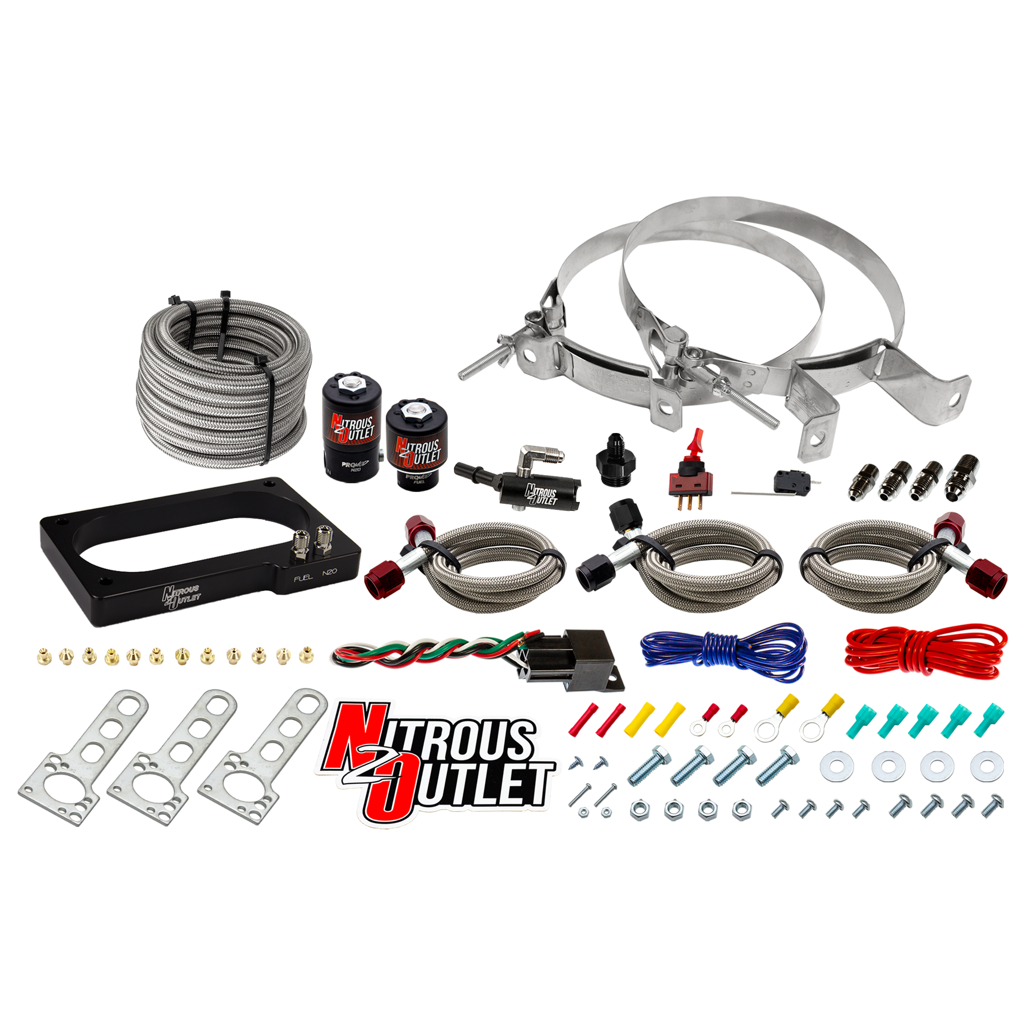 07-14 GT 500 Mustang Plate System Gas/E85 5-55psi 50-200 HP No Bottle Nitrous Ou