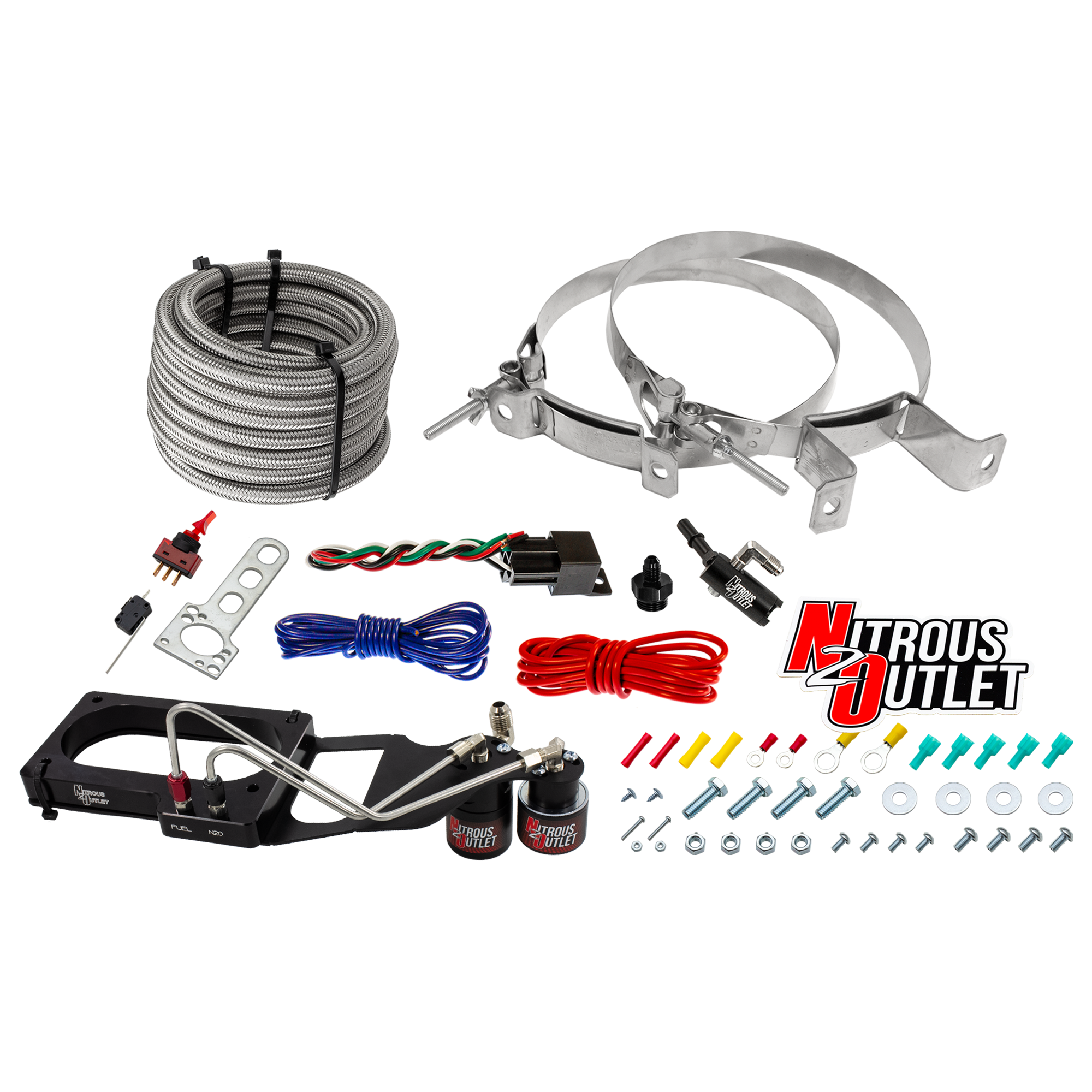 07-14 GT 500 Mustang Hard-line Plate System Gas/E85 5-55psi 50-200 HP No Bottle