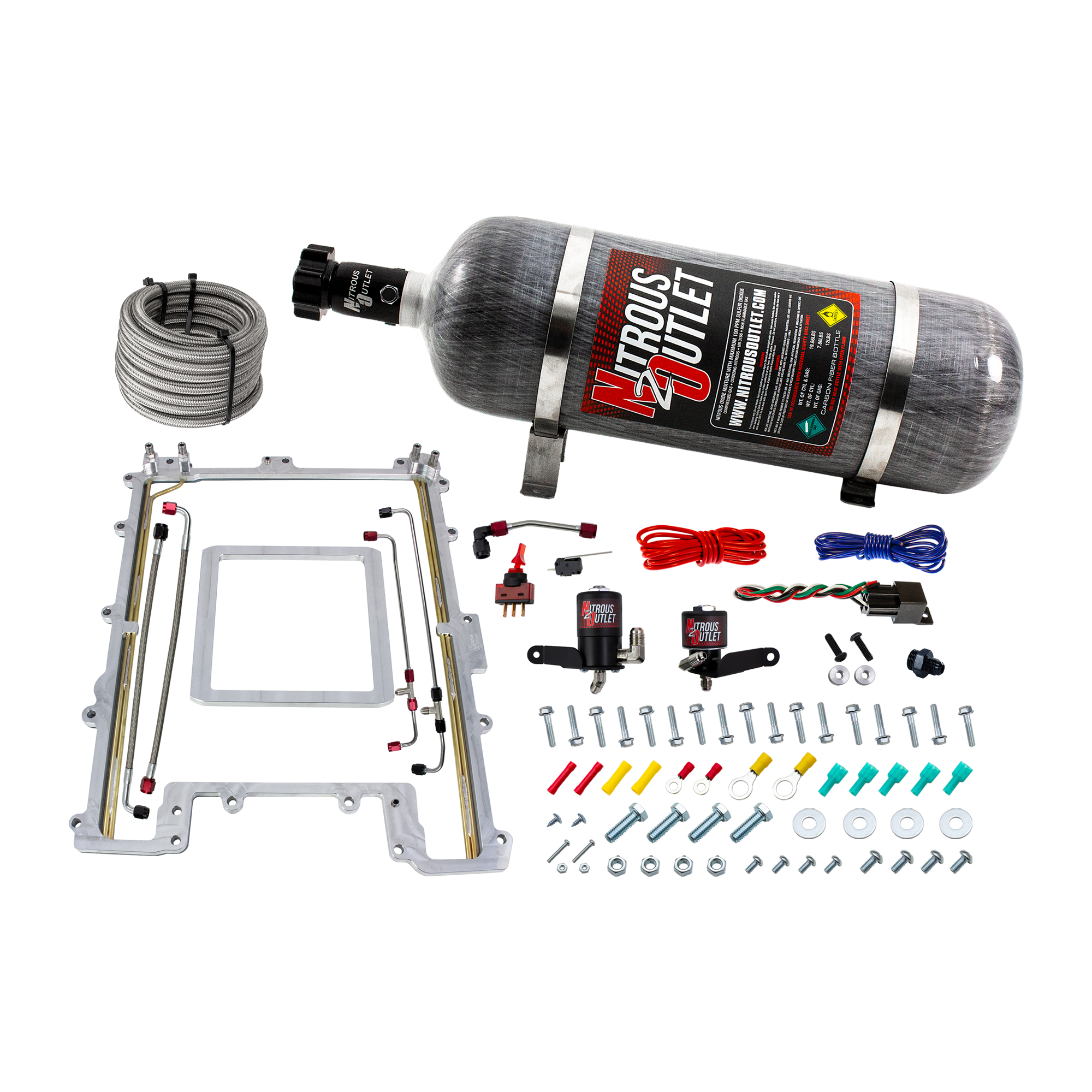 12-15 Camaro ZL1 LSA Blower Plate System Gas/E85 45-55psi 100-300 HP 12lb Bottle