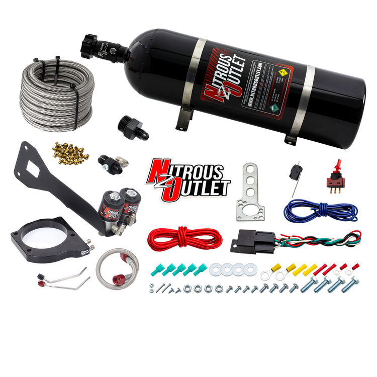 Nitrous Outlet GM 1999-2002 FAST 102mm Truck Intake Hard-line Plate System - Gas