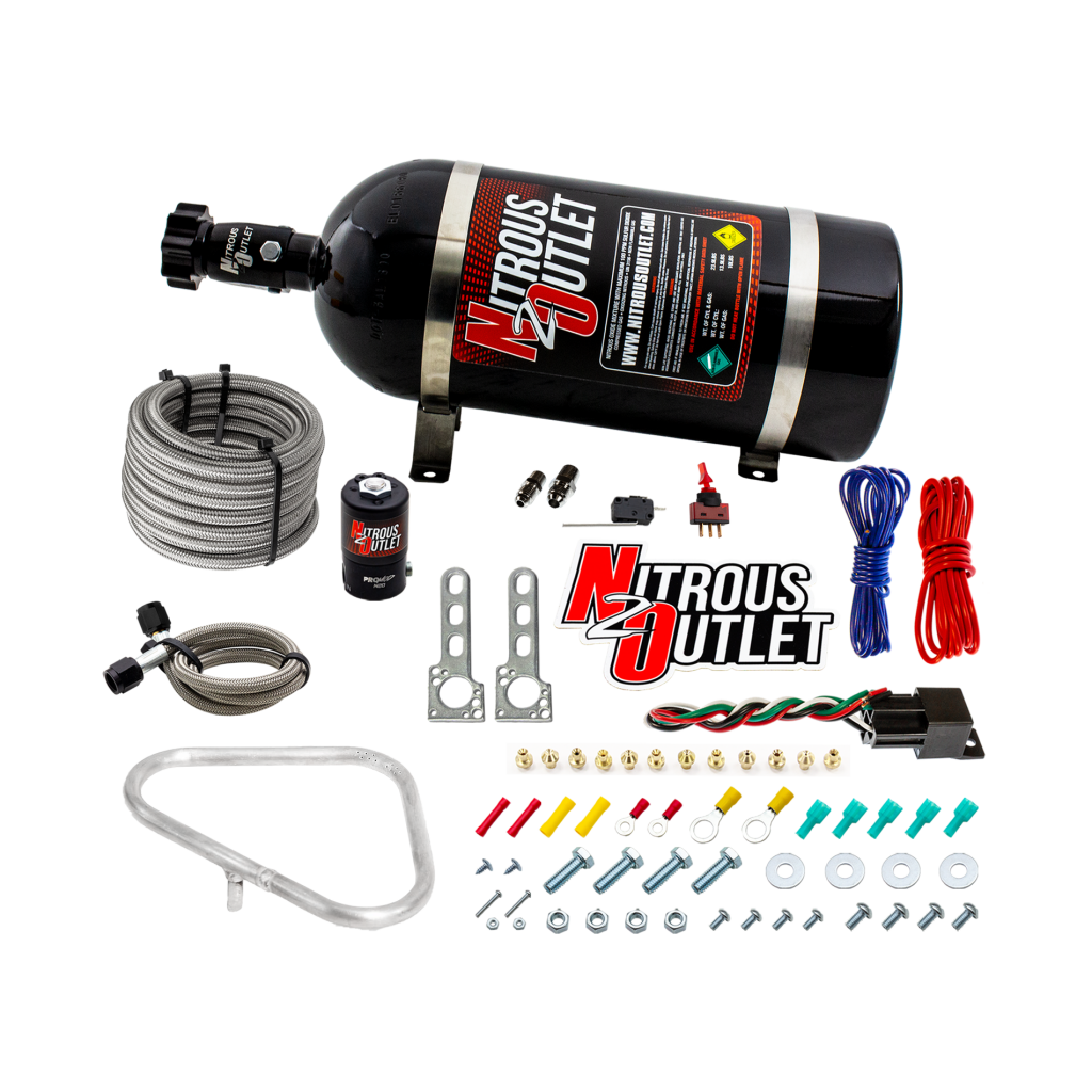 Universal EFI Dual Stage Dry Single Nozzle System 35-200 HP No Bottle Nitrous Ou