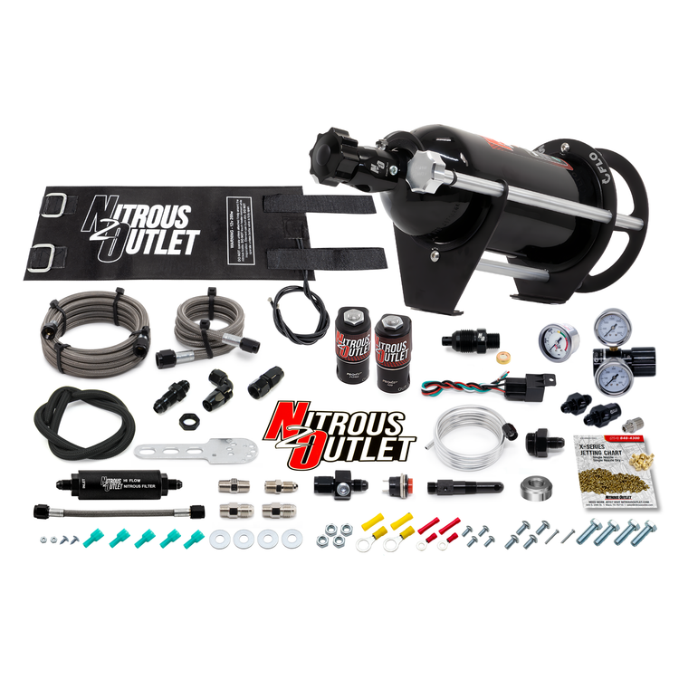 Nitrous Outlet Level 1 Dry Single Nozzle Boost-N-Juice System Package (35-200 HP