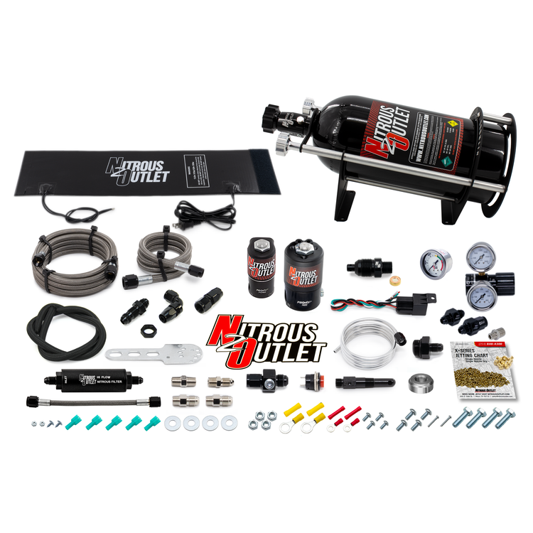 Nitrous Outlet Level 2 Dry Single Nozzle Boost-N-Juice System Package (35-300 HP