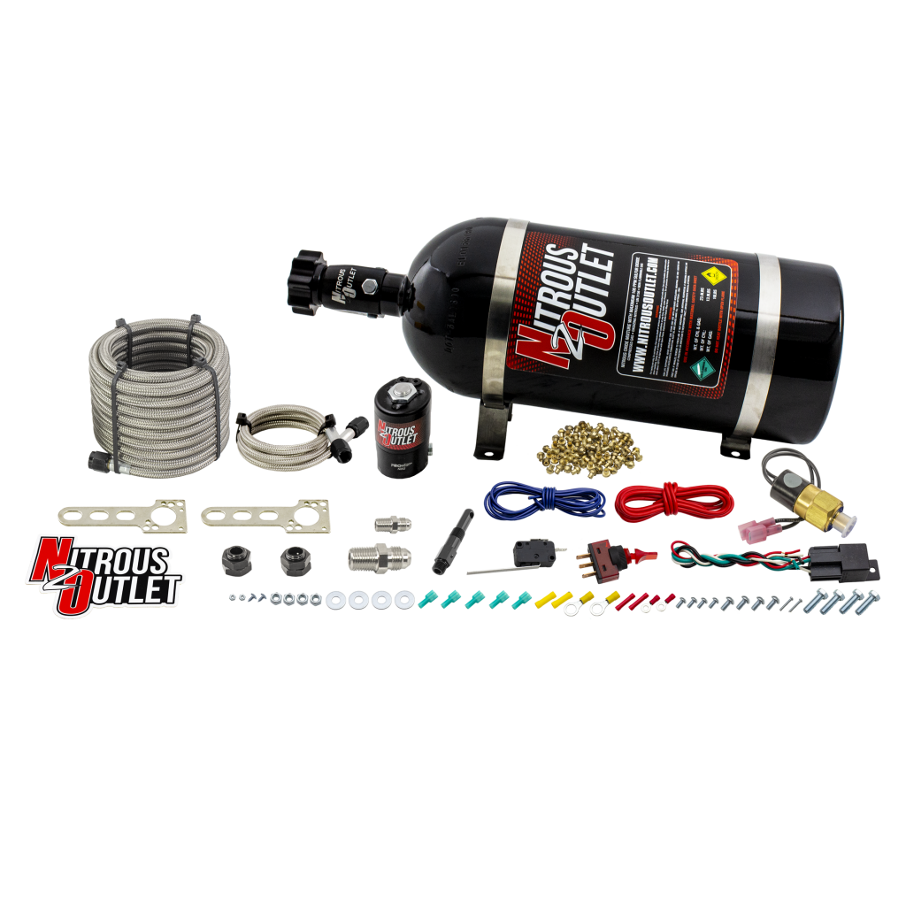 Universal Diesel Dual Stage Dry Single Nozzle System 35-200 HP No Bottle Nitrous