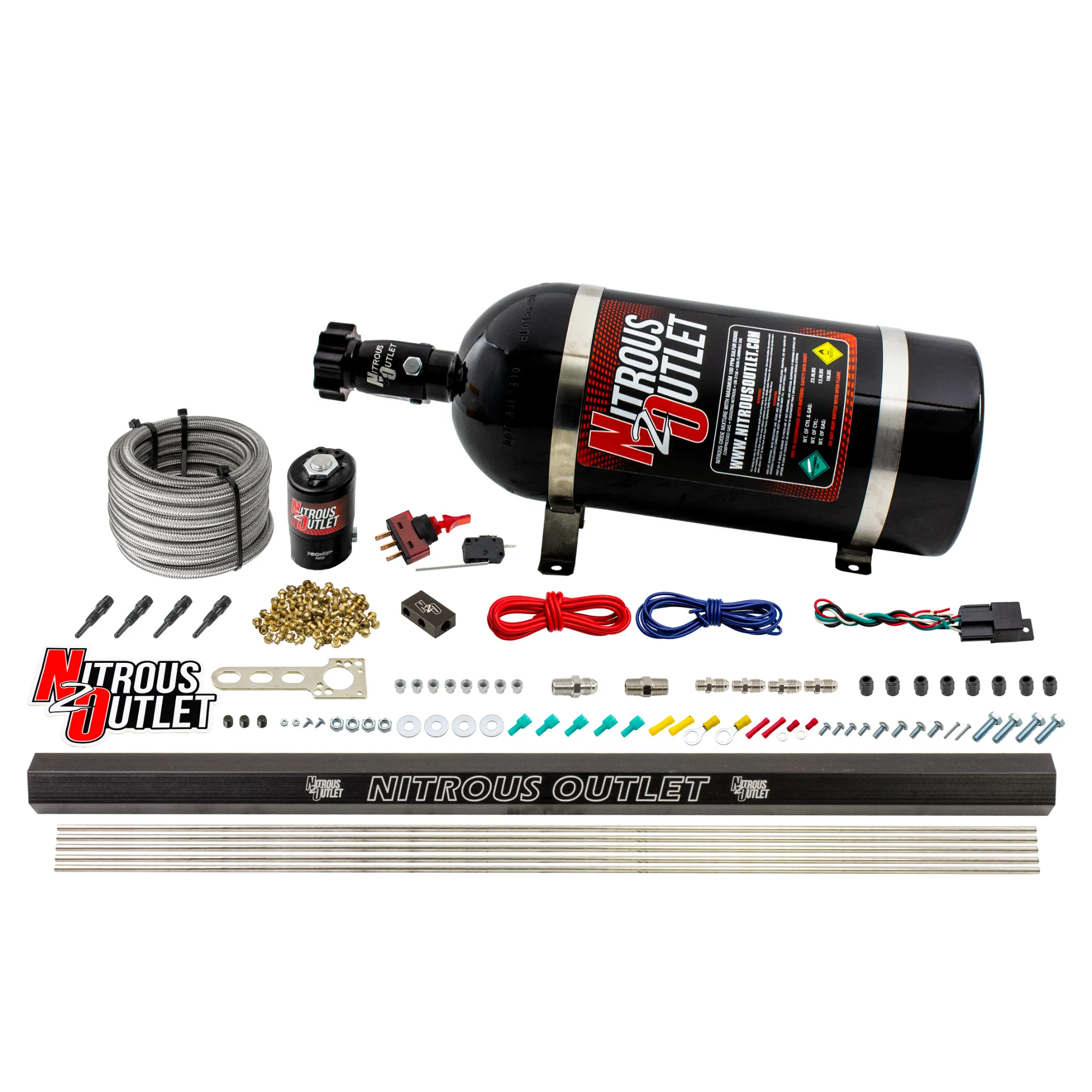 Nitrous Outlet Dry 4 Cylinder Direct Port System -.122 Nitrous Solenoid/Injectio