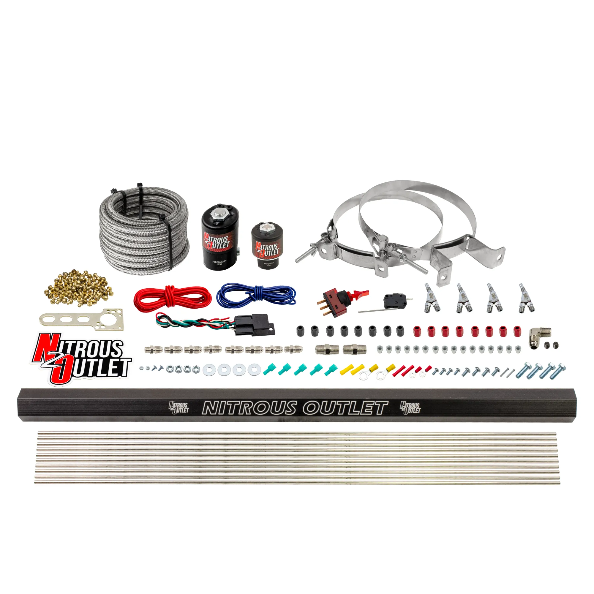 Nitrous Outlet 4 Cylinder Direct Port System - .122 Nitrous Solenoids/.177 Fuel