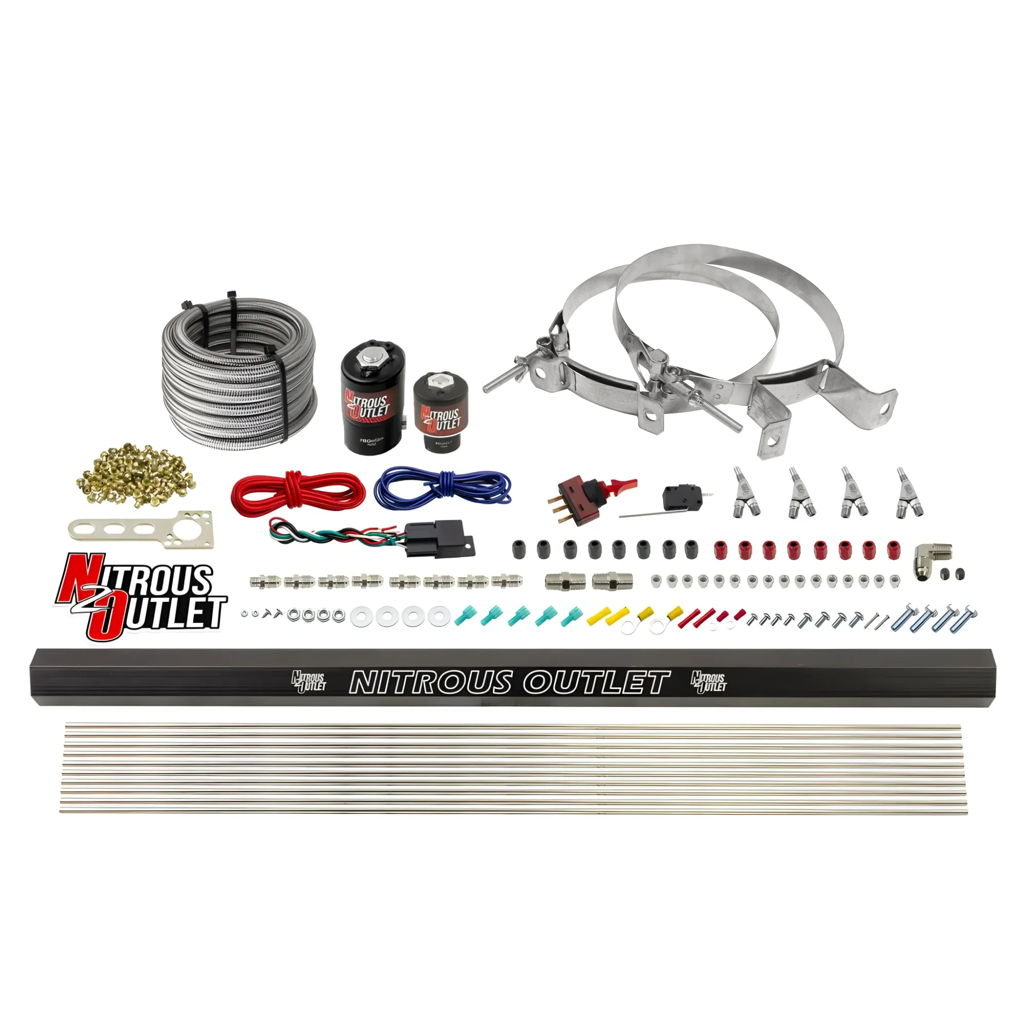 Nitrous Outlet 4 Cylinder Direct Port System - .122 Nitrous Solenoids/.177 Fuel