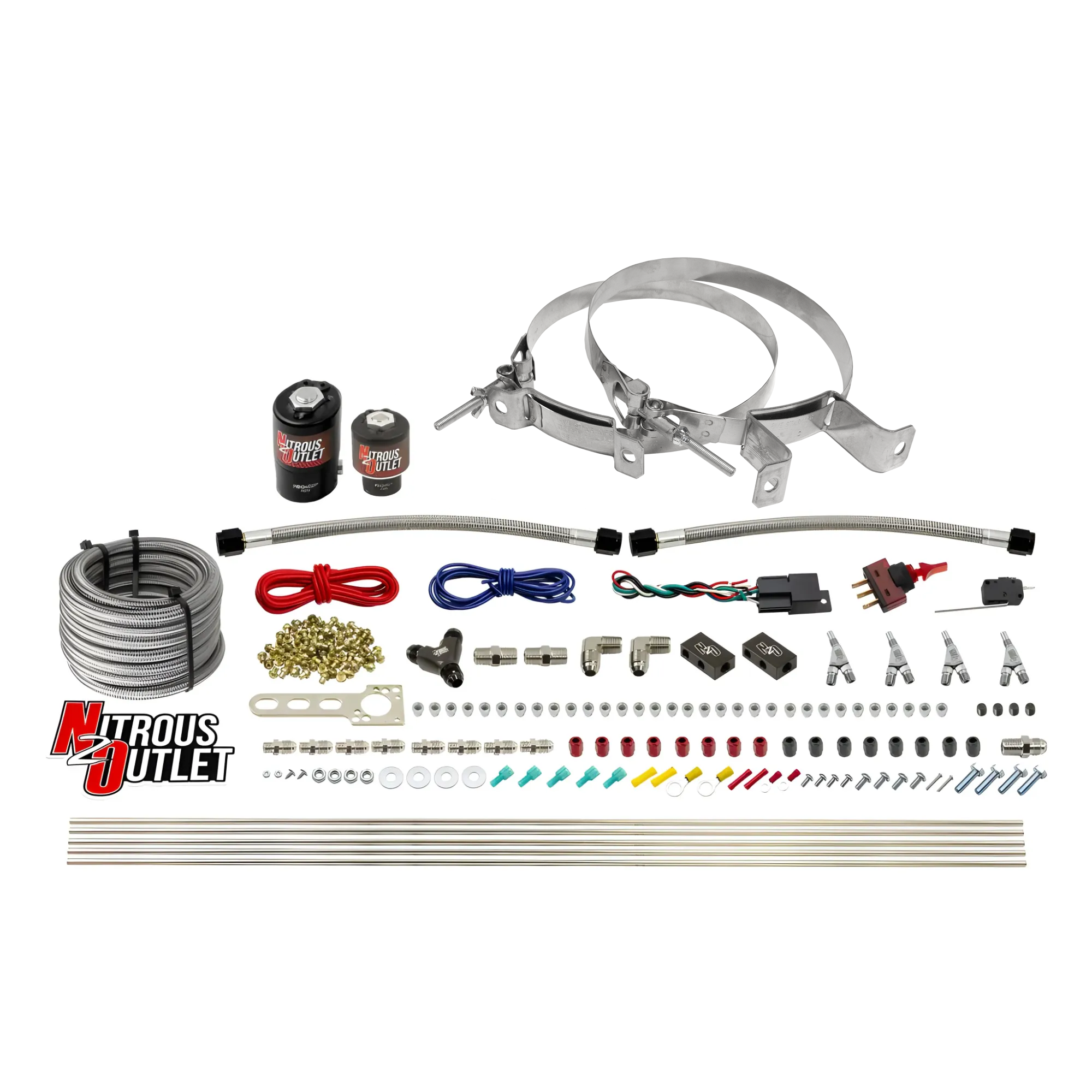 Nitrous Outlet 4 Cylinder Direct Port System - .122 Nitrous Solenoid/.177 Fuel S