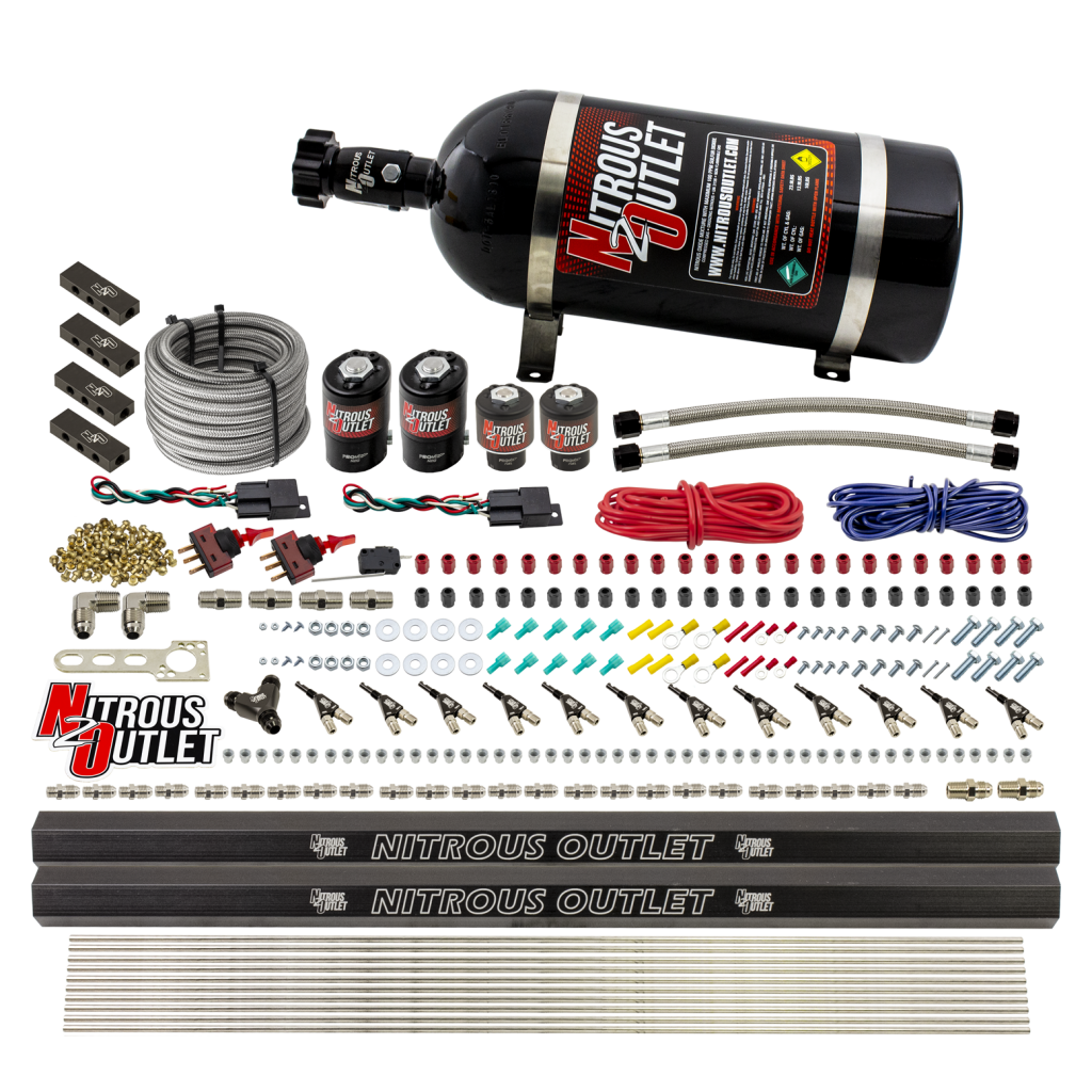 6 Cylinder Direct Port System .122 Nitrous Solenoids .177 Fuel Solenoids Dual Pa