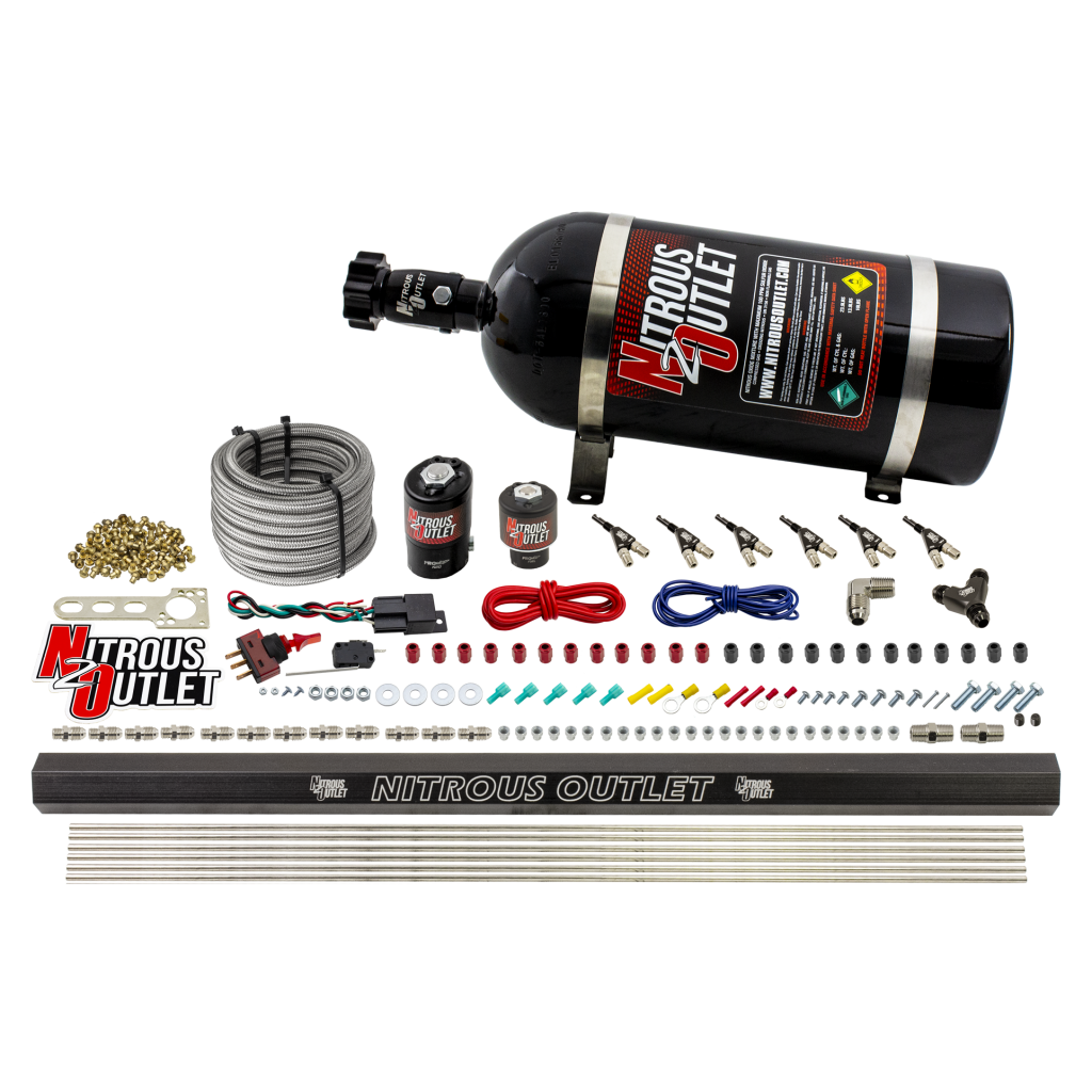 6 Cylinder Direct Port System .122 Nitrous Solenoids .177 Fuel Solenoids Dual Pa