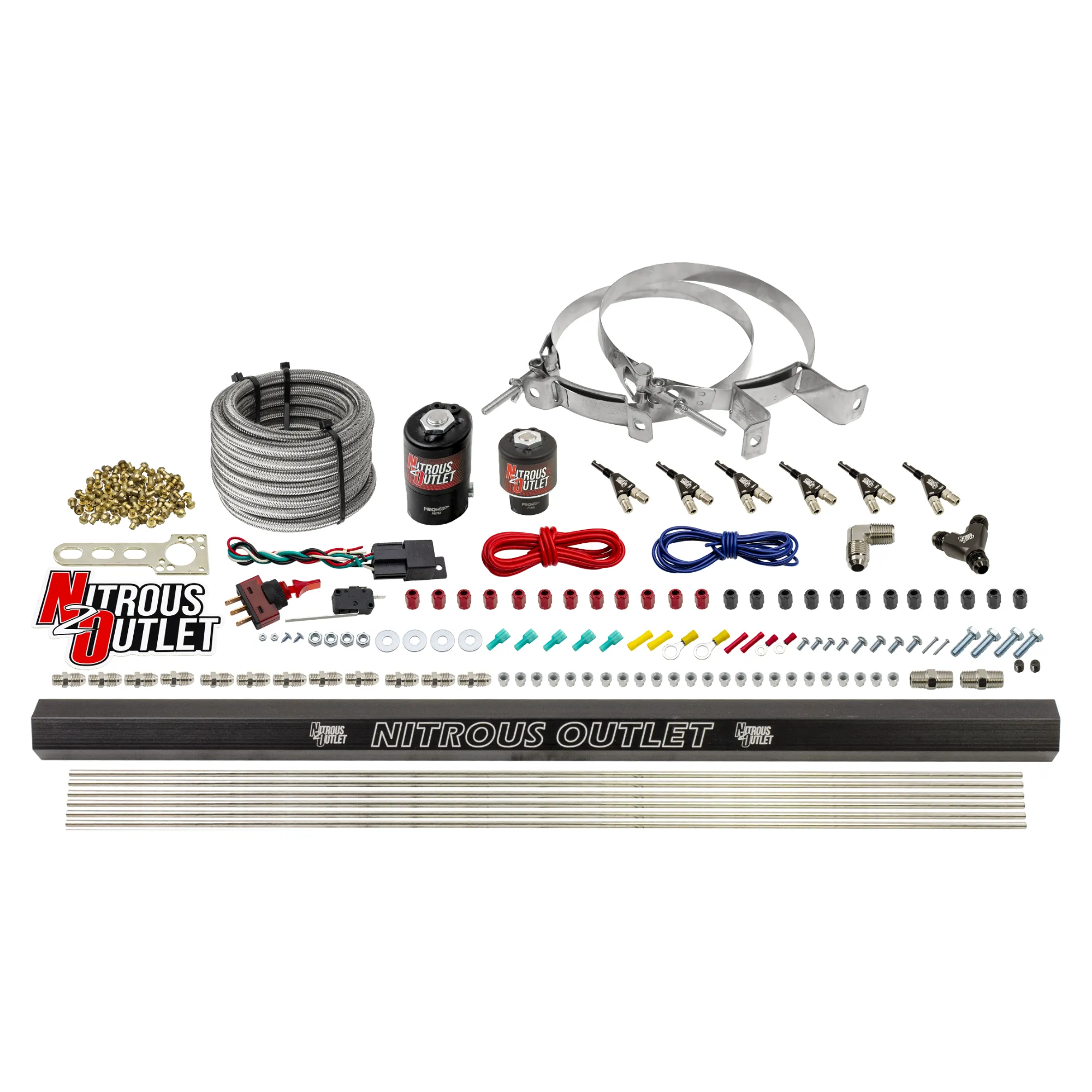 6 Cylinder Direct Port System .122 Nitrous Solenoids .177 Fuel Solenoids Dual Pa