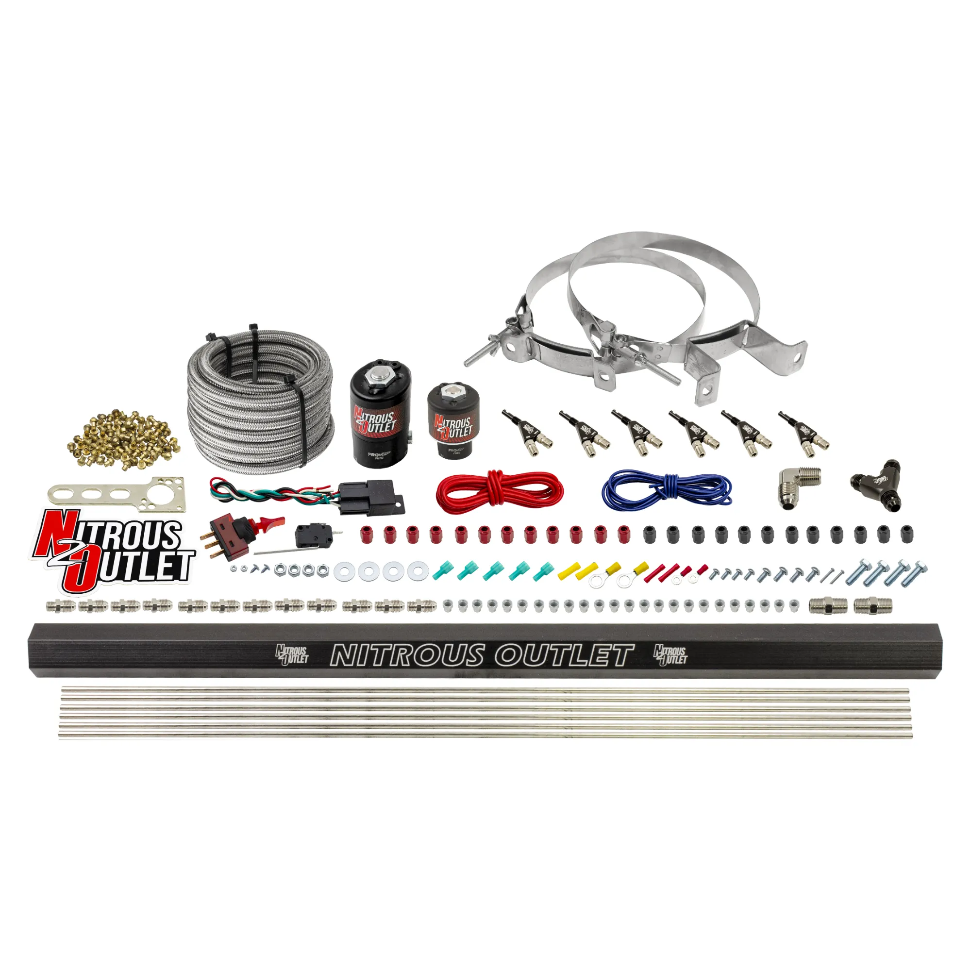 6 Cylinder Direct Port System .122 Nitrous Solenoid .177 Fuel Solenoid Distribut